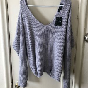 Forever 21 Crossed Back Sweater NWT!